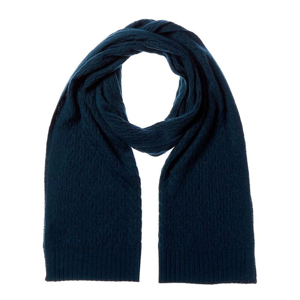 Forte Cashmere Textured Cashmere Scarf, Green